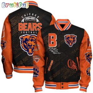 Chicago Bears NFL Style Baseball Jacket For Fans