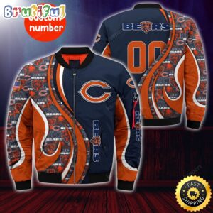 Chicago Bears NFL Style Bomber Jacket For Fans