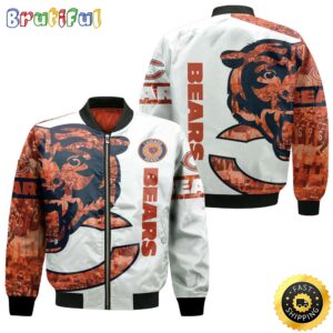 Chicago Bears NFL Style Bomber Jacket For Fans