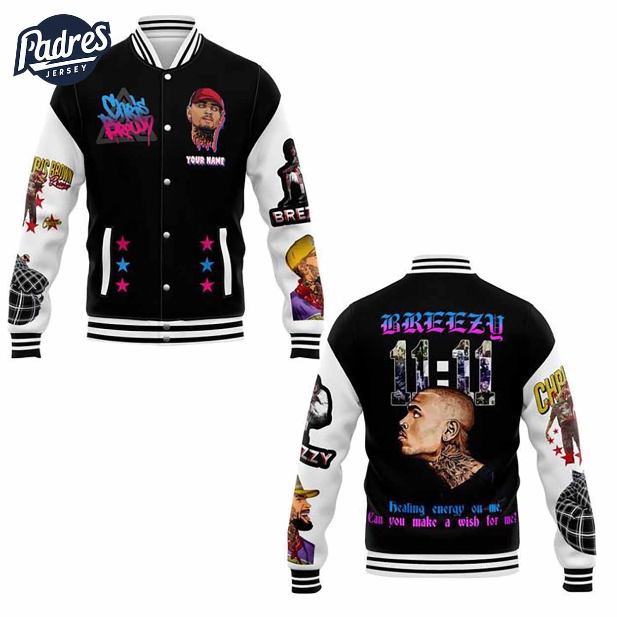 Chris Brown Music Style Baseball Jacket For Fans