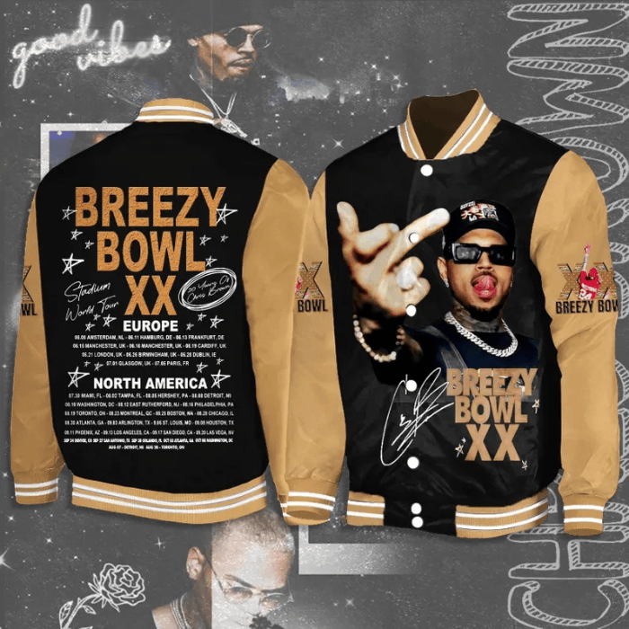 Chris Brown Music Style Baseball Jacket For Fans