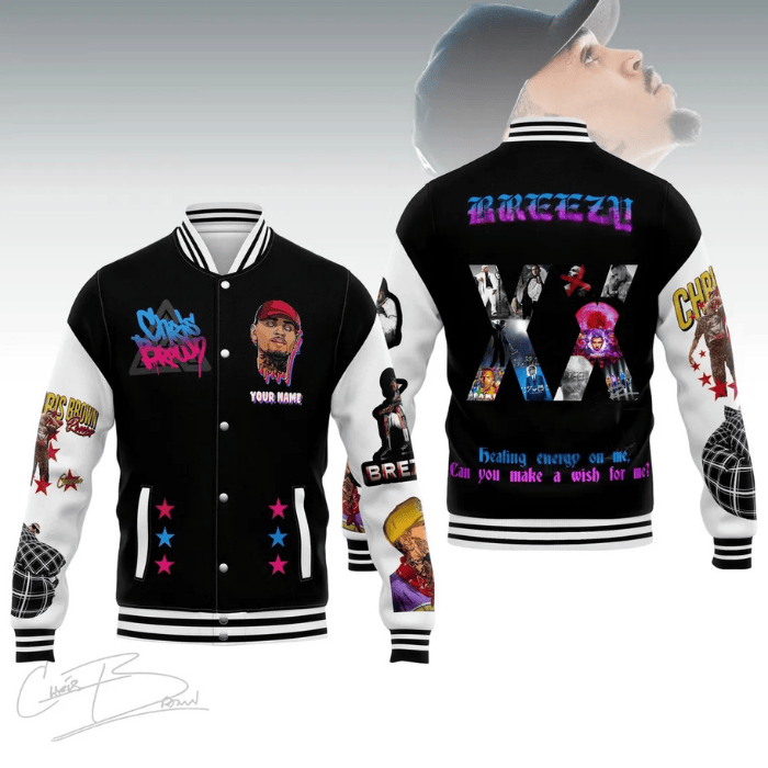 Chris Brown Music Style Baseball Jacket For Fans