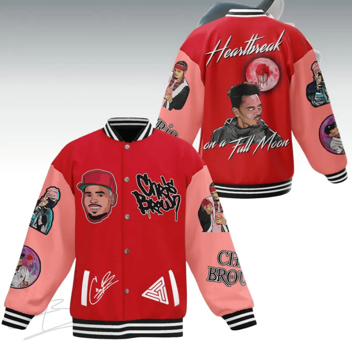 Chris Brown Music Style Baseball Jacket For Fans