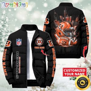 Cincinnati Bengals NFL Style Puffer Jacket For Fans