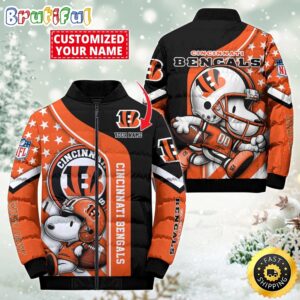 Cincinnati Bengals NFL Style Puffer Jacket For Fans