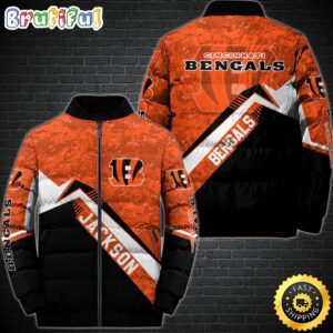 Cincinnati Bengals NFL Style Puffer Jacket For Fans