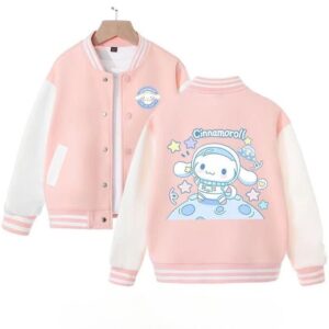 Cinnamonroll Cartoon Style Baseball Jacket For Fans