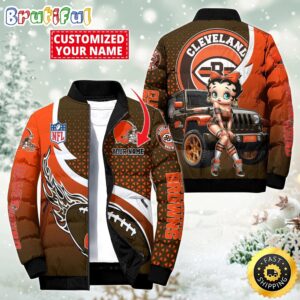 Cleveland Browns NFL Style Puffer Jacket For Fans