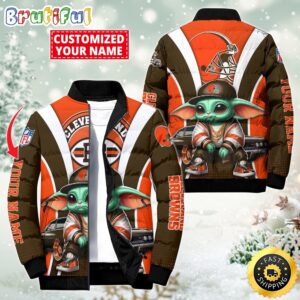 Cleveland Browns NFL Style Puffer Jacket For Fans