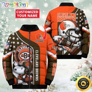Cleveland Browns NFL Style Puffer Jacket For Fans