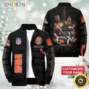 Cleveland Browns NFL Style Puffer Jacket For Fans
