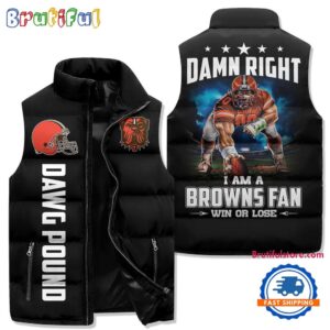 Cleveland Browns NFL Style Sleeveless Puffer Jacket For Fans