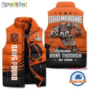 Cleveland Browns NFL Style Sleeveless Puffer Jacket For Fans