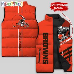 Cleveland Browns NFL Style Sleeveless Puffer Jacket For Fans