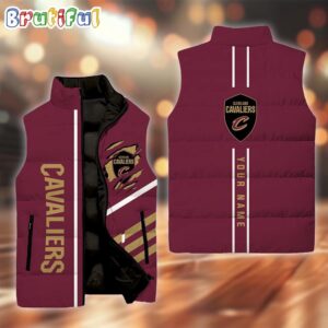 Cleveland Cavaliers NBA Style Sleeveless Puffer Jacket For Fans