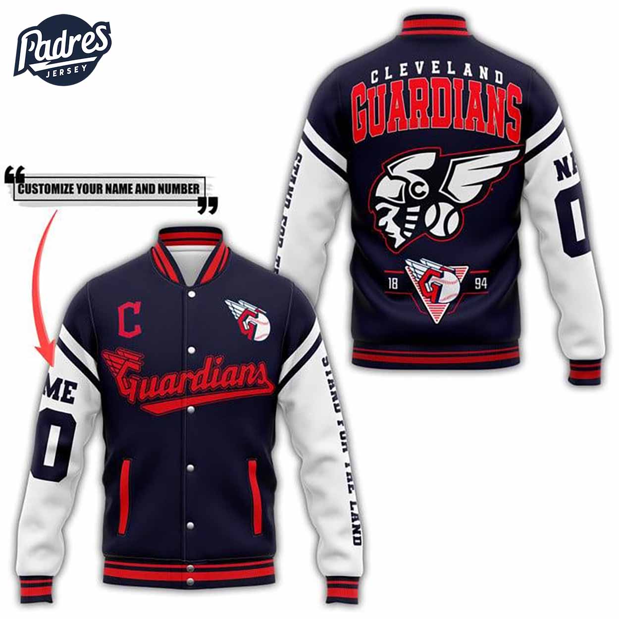 Cleveland Guardians MLB Style Baseball Jacket For Fans