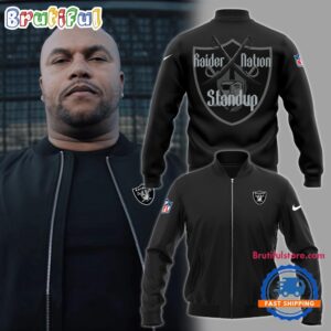 Coach Antonio Pierce Las Vegas Raiders NFL Style Bomber Jacket For Fans