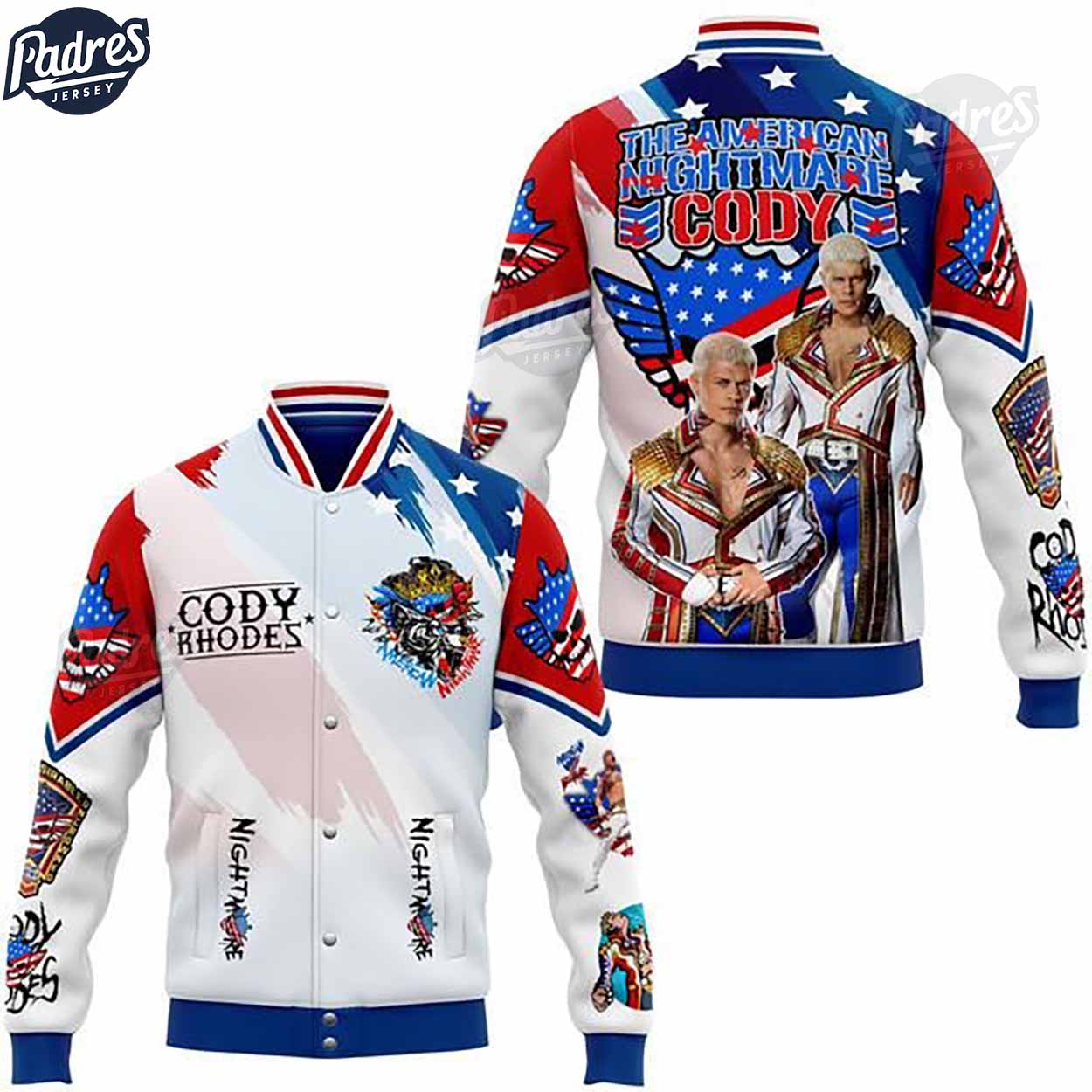 Cody Rhodes WWE Style Baseball Jacket For Fans