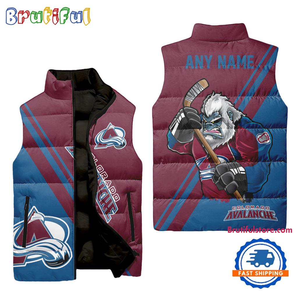 Colorado Avalanche NHL Style Sleeveless Puffer Jacket For Fans