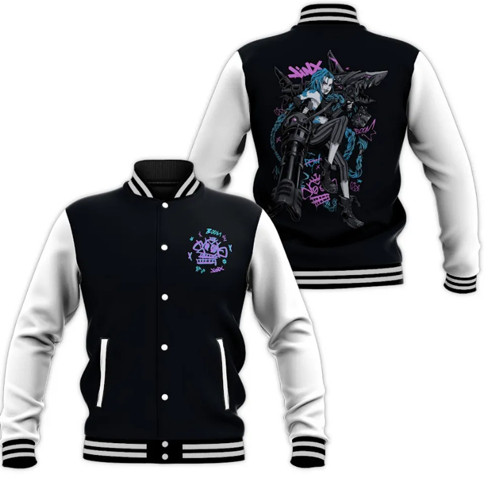 Cool Jinx Legend Of League Games Style Baseball Jacket For Fans