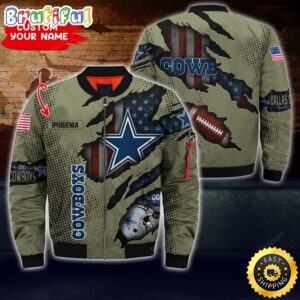 Dallas Cowboys NFL Style Bomber Jacket For Fans