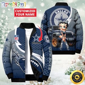 Dallas Cowboys NFL Style Puffer Jacket For Fans