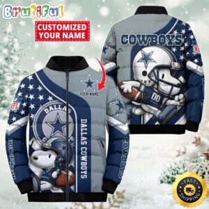 Dallas Cowboys NFL Style Puffer Jacket For Fans