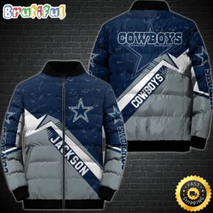 Dallas Cowboys NFL Style Puffer Jacket For Fans