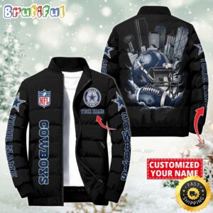 Dallas Cowboys NFL Style Puffer Jacket For Fans