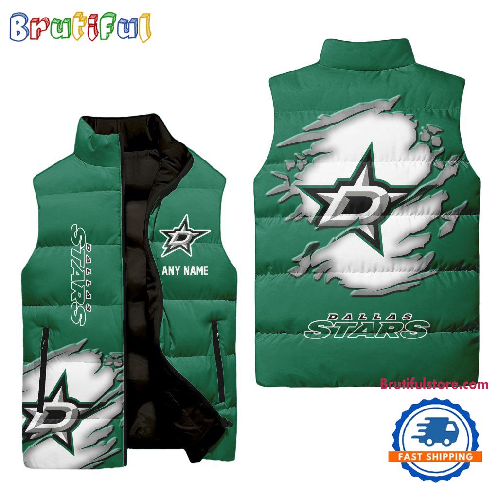 Dallas Stars NHL Style Sleeveless Puffer Jacket For Fans