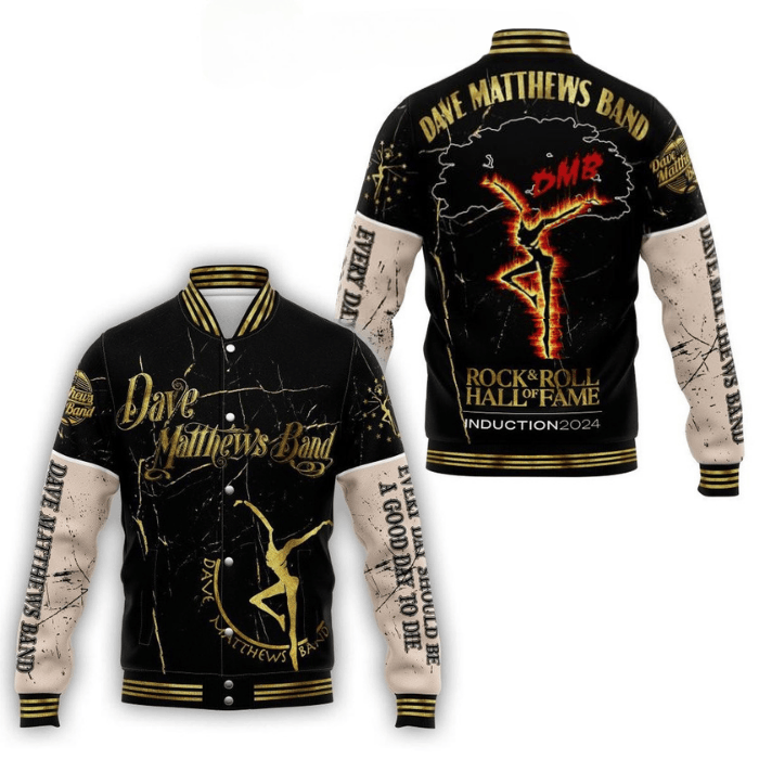 Dave Matthews Band Music Style Baseball Jacket For Fans