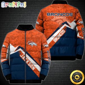 Denver Broncos NFL Style Puffer Jacket For Fans