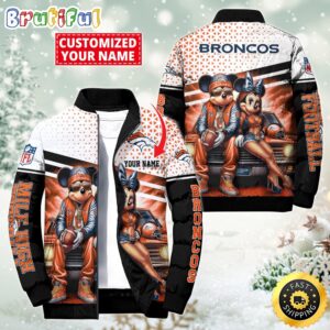 Denver Broncos NFL Style Puffer Jacket For Fans