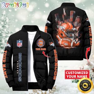 Denver Broncos NFL Style Puffer Jacket For Fans