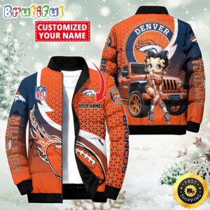 Denver Broncos NFL Style Puffer Jacket For Fans