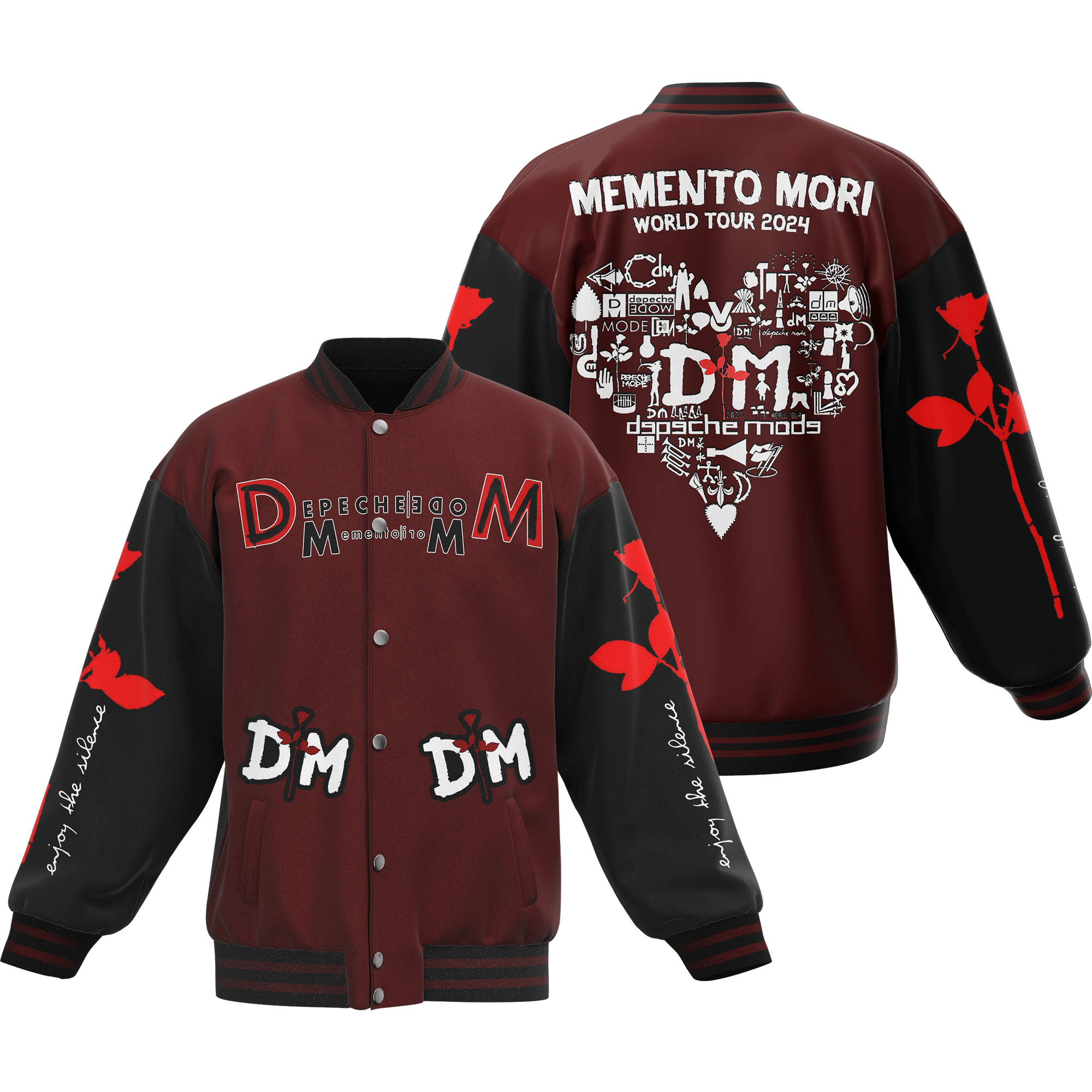 Depeche Mode Music Style Baseball Jacket For Fans