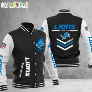 Detroit Lions NFL Style Baseball Jacket For Fans