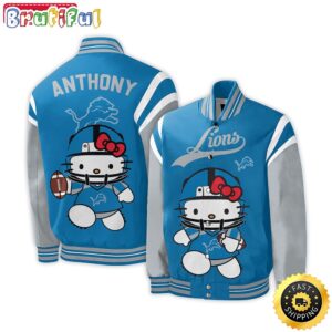 Detroit Lions NFL Style Baseball Jacket For Fans
