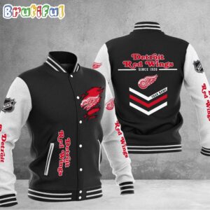 Detroit Red Wings NHL Style Baseball Jacket For Fans
