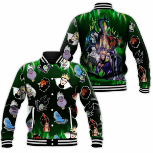 Disney Villains Halloween Style Baseball Jacket For Fans