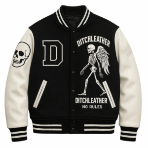 Ditchleather No Rules Halloween Style Baseball Jacket For Fans