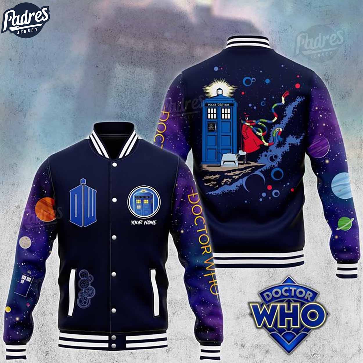 Doctor Who TV Series Style Baseball Jacket For Fans