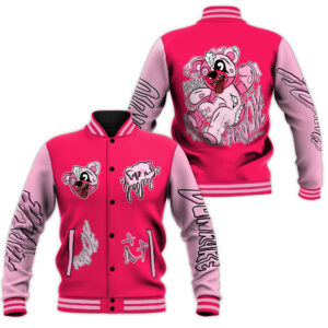 Dunkare Hyper Violet 4s Style Baseball Jacket For Fans