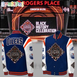 Edmonton Oilers NHL Style Baseball Jacket For Fans