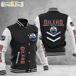Edmonton Oilers NHL Style Baseball Jacket For Fans
