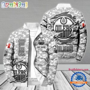 Edmonton Oilers NHL Style Puffer Jacket For Fans