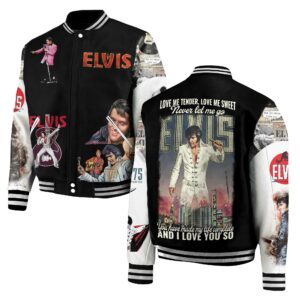 Elvis Presley Music Style Baseball Jacket For Fans