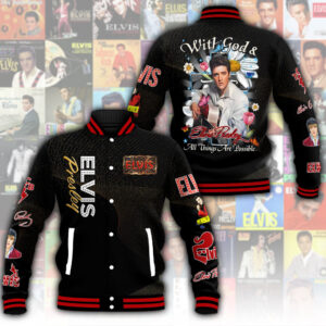 Elvis Presley Music Style Baseball Jacket For Fans