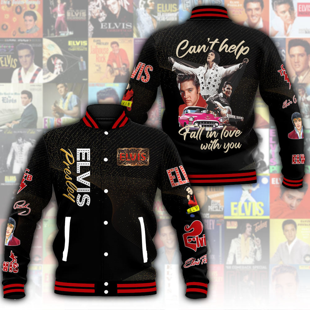 Elvis Presley Music Style Baseball Jacket For Fans