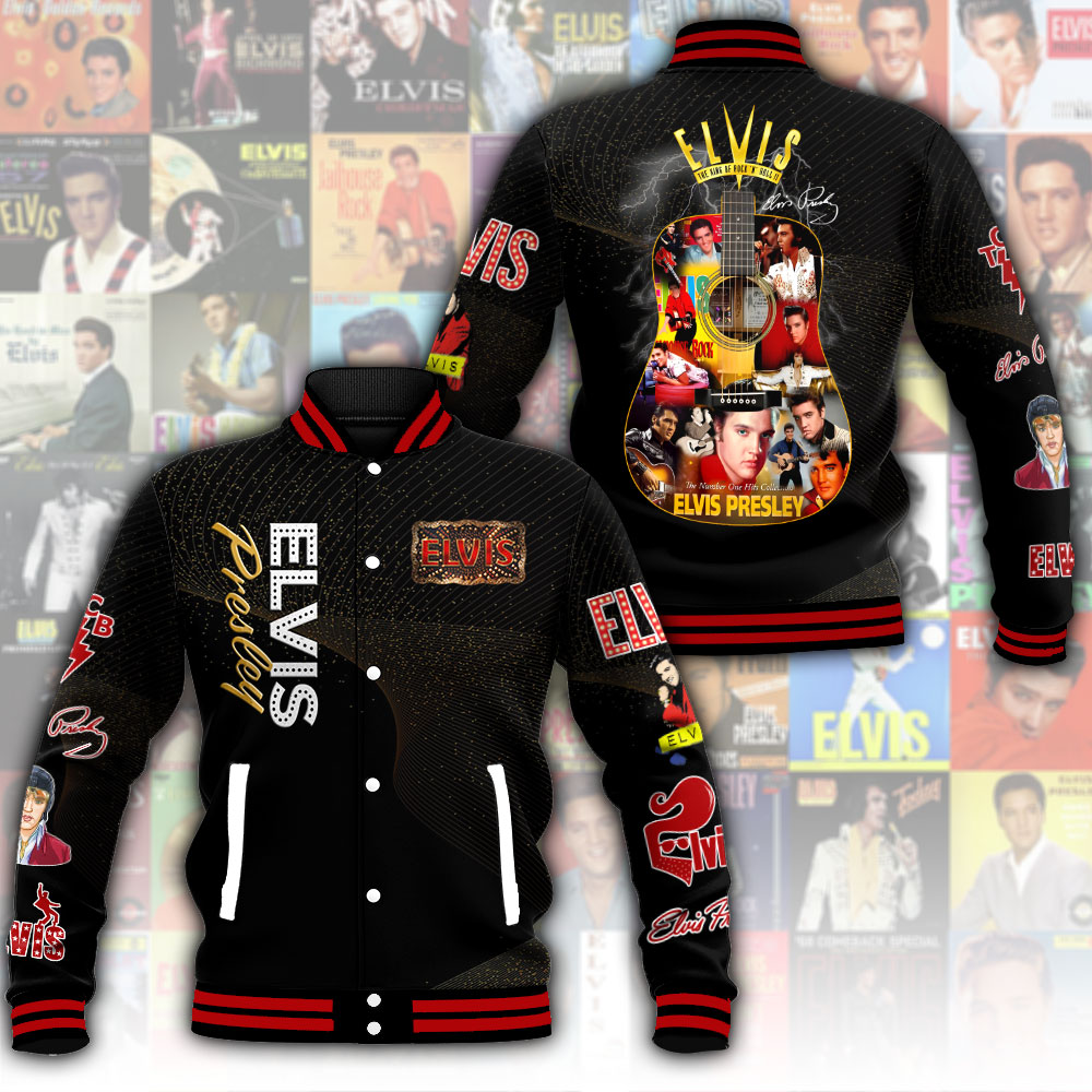 Elvis Presley Music Style Baseball Jacket For Fans